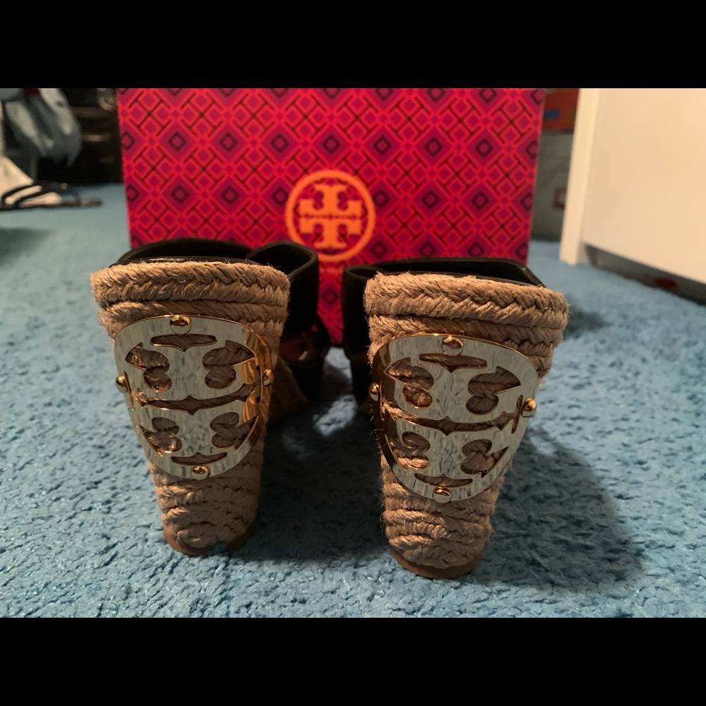 Black Tory Burch Wedges